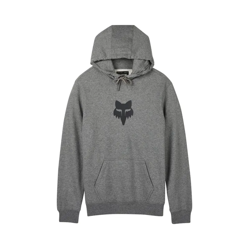 Fox Head Pullover Hoodie in Heather Graphite